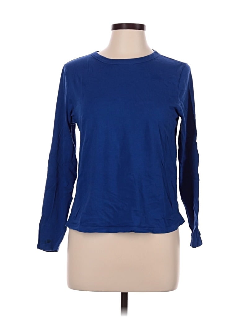 Pre-owned Old Navy Long Sleeve T-shirt In Blue