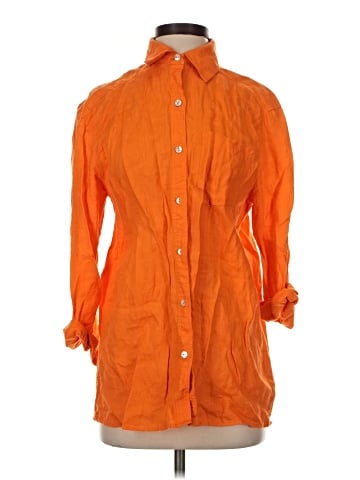 Los Angeles Apparel 3/4 Sleeve Button-Down Shirt (view 1)