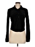 Z Supply Solid Black Long Sleeve Blouse Size M - photo 1