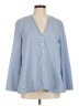Zara Blue Long Sleeve Blouse Size M - photo 1
