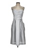 Alfred Sung 100% Polyester Silver Cocktail Dress Size 6 - photo 1