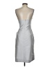Alfred Sung 100% Polyester Silver Cocktail Dress Size 6 - photo 2
