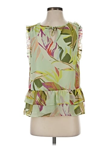 Kaari Blue Sleeveless Blouse (view 1)