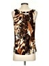 AGB Brown Sleeveless Blouse Size S - photo 2