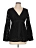 MICHAEL Michael Kors Black Long Sleeve Blouse Size 10 - photo 1