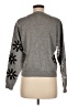 On Twelfth Floral Gray Pullover Sweater Size M - photo 2