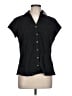 George Black Sleeveless Button-Down Shirt Size L - photo 1