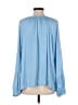 Ann Taylor LOFT 100% Polyester Blue Long Sleeve Blouse Size XL - photo 2