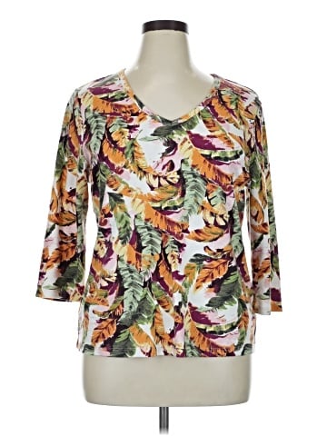 Karen Scott 3/4 Sleeve T-Shirt (view 1)