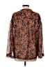 Jessica Simpson Animal Print Orange 3/4 Sleeve Blouse Size M - photo 2
