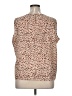 Tahari by ASL 100% Polyester Tan Sleeveless Blouse Size 16 - photo 2