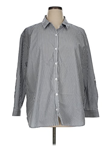 Gloria Vanderbilt Long Sleeve Button-Down Shirt (view 1)