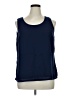 Colleen Lopez 100% Polyester Blue Sleeveless Blouse Size XL - photo 1