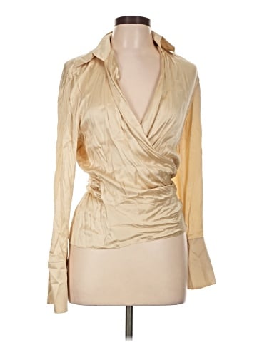Ann Taylor Long Sleeve Silk Top (view 1)