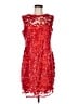 Marina 100% Polyester Red Cocktail Dress Size 8 - photo 1