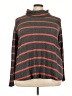 Cool Melon Stripes Gray Turtleneck Sweater Size 3X - photo 1