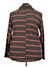 Cool Melon Stripes Gray Turtleneck Sweater Size 3X - photo 2