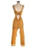 Lulus 100% Rayon Stripes Yellow Jumpsuit Size XS - photo 2