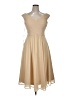 JJ's House 100% Polyester Tan Cocktail Dress Size 14 - photo 1