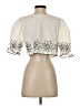 Unbranded Ivory Short Sleeve Blouse Size 4 - photo 2