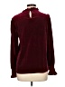 Unbranded Burgundy Long Sleeve Blouse Size L - photo 2