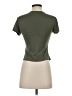 Bar III Green Short Sleeve Top Size S - photo 2