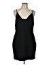 Express Solid Black Cocktail Dress Size L - photo 1