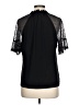 Anne Klein Black Short Sleeve Blouse Size L - photo 2