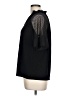 Anne Klein Black Short Sleeve Blouse Size L - photo 5