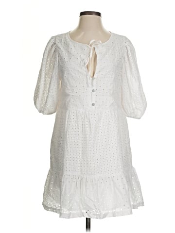 Self Contrast Casual Dress (view 1)