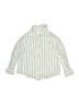 Zara Stripes Ivory Long Sleeve Button-Down Shirt Size 4 - 5 - photo 1