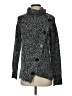 Alison Andrews 100% Polyester Tweed Black Turtleneck Sweater Size S - photo 1