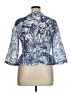 Ruby Rd. Blue 3/4 Sleeve Blouse Size 14 - photo 2