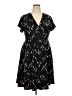 Torrid Argyle Black Casual Dress Size 2X Plus (2) - photo 1