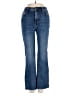 Zara Hearts Blue Jeans Size 0 - photo 1