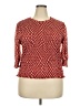 Time and Tru Red 3/4 Sleeve Blouse Size 2X - photo 1