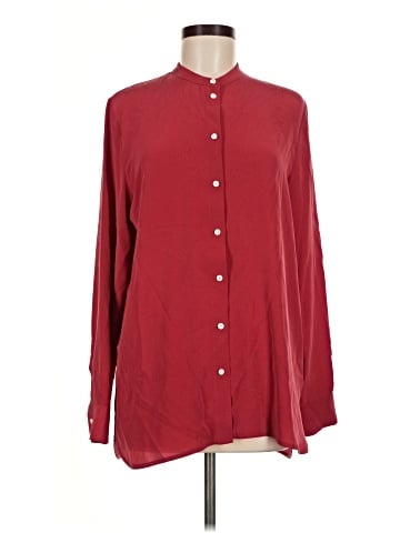 Everlane Long Sleeve Silk Top (view 1)