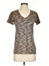 Reebok 100% Polyester Tweed Brown Active T-Shirt Size S - photo 1