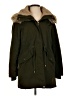 Zara TRF 100% Polyester Green Coat Size S - photo 1