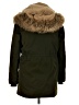 Zara TRF 100% Polyester Green Coat Size S - photo 2