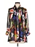 Fever 100% Polyester Floral Black 3/4 Sleeve Blouse Size M - photo 1