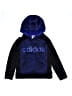 Adidas 100% Polyester Black Pullover Hoodie Size 8 - photo 1
