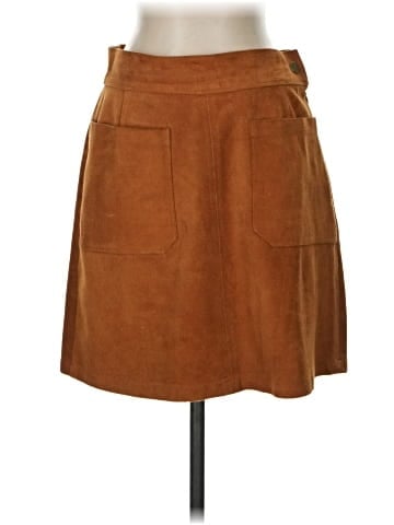 FRAME Denim Leather Skirt (view 1)