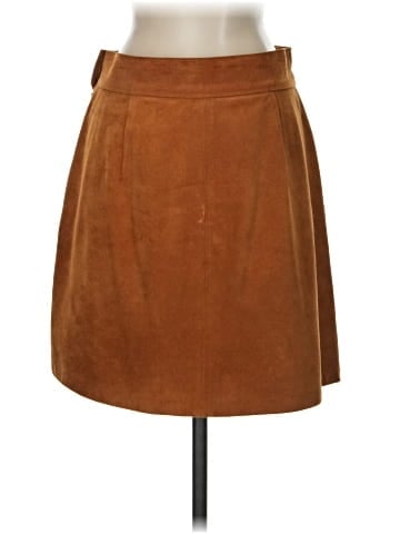 FRAME Denim Leather Skirt (view 2)