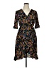 Bobeau Floral Black Casual Dress Size XL - photo 1