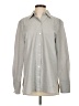 Max Studio 100% Cotton Gray Long Sleeve Button-Down Shirt Size S - photo 1