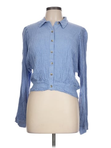 Free People Long Sleeve Button-Down Shirt (view 1)