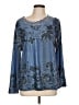 Unbranded Blue Long Sleeve Blouse Size L - photo 1