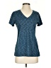 Reebok 100% Polyester Tweed Teal Active T-Shirt Size S - photo 1