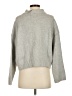Gap Solid Gray Turtleneck Sweater Size S - photo 2